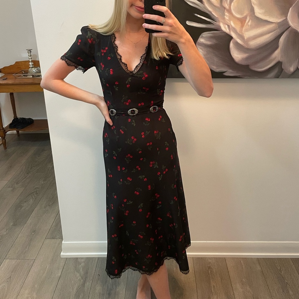 The Kooples Cherry Midi Dress
